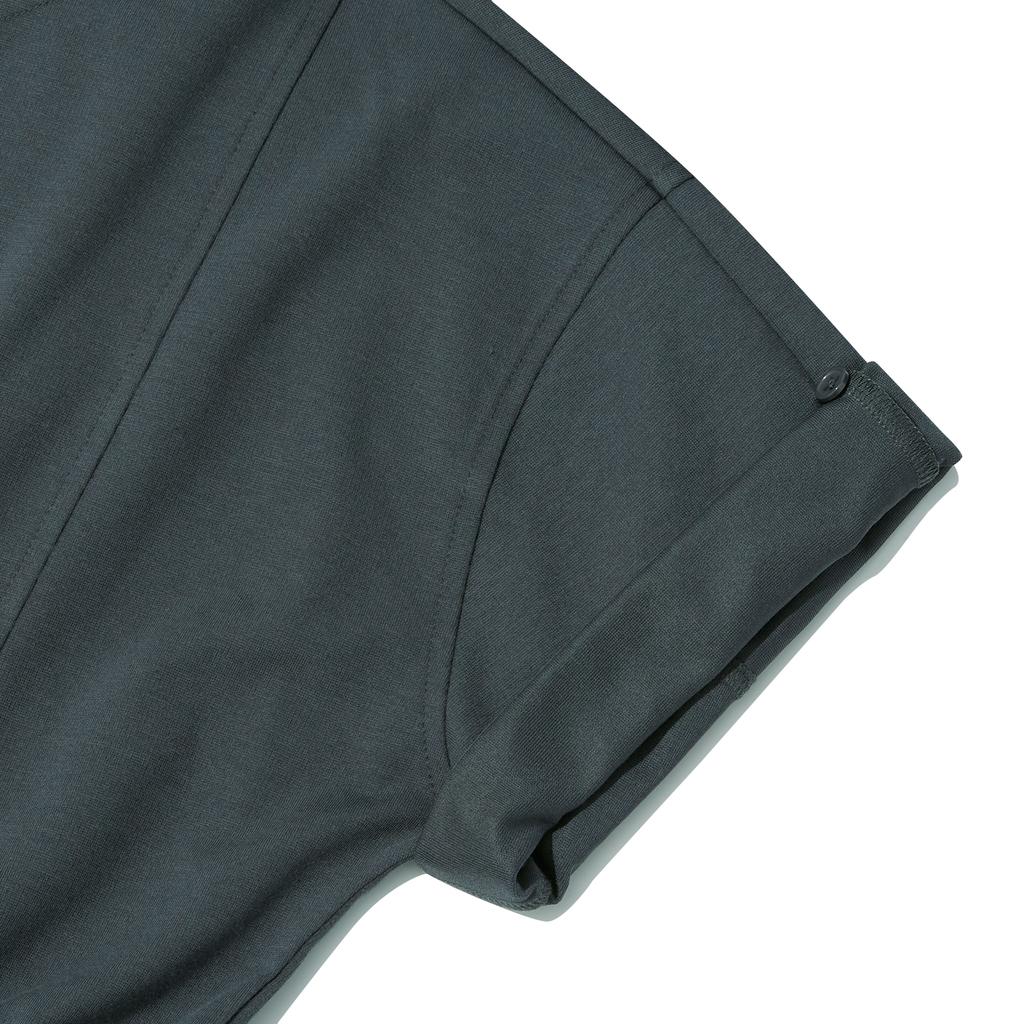 INTERCREW Women'S Roll-Up Flare Long Dress D Grey Itz2Ol56Adg