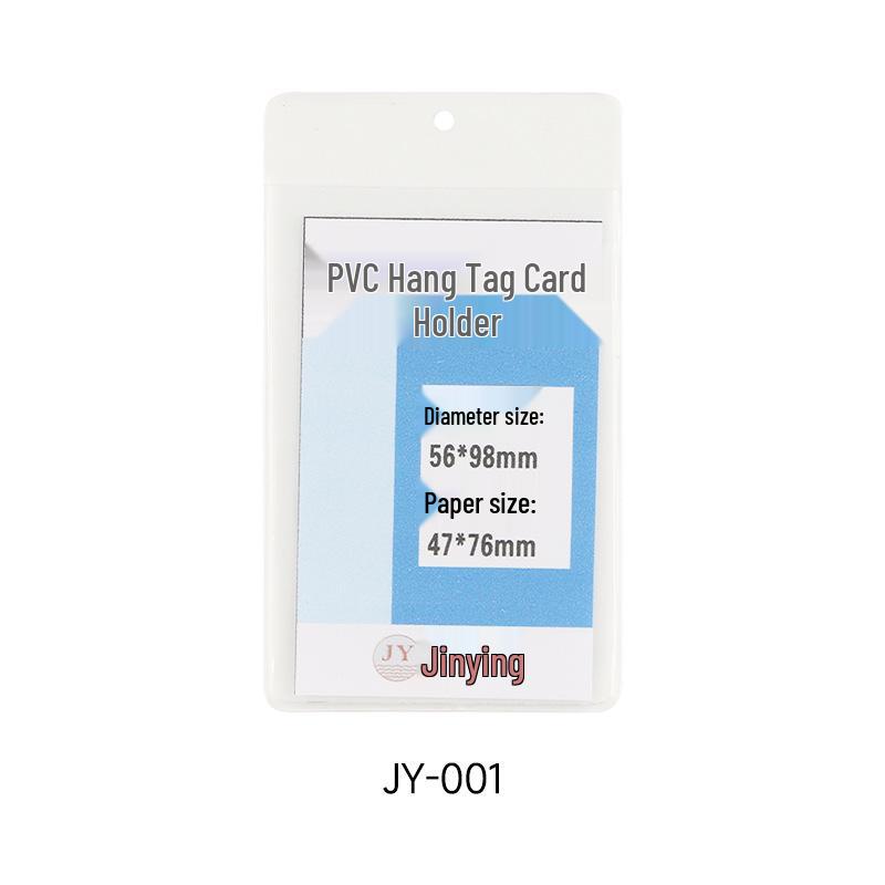 Waterproof Transparent PVC ID Card Holder Lanyard for Work, Student, or Exhibition Badges