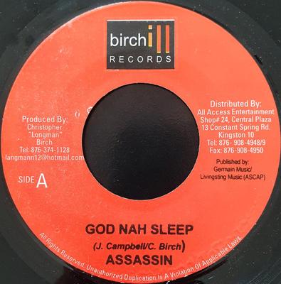 7inch Record ASSASSIN - God Nah Sleep NONE Birchill Record 2005 Jamaica Reggae, Ska & Dub Used