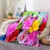 Red Roses Flannel Throw Blanket Valentine's Day Romantic Flower Blanket for Bed Sofa Couch Super Soft Lightweight King Full Size