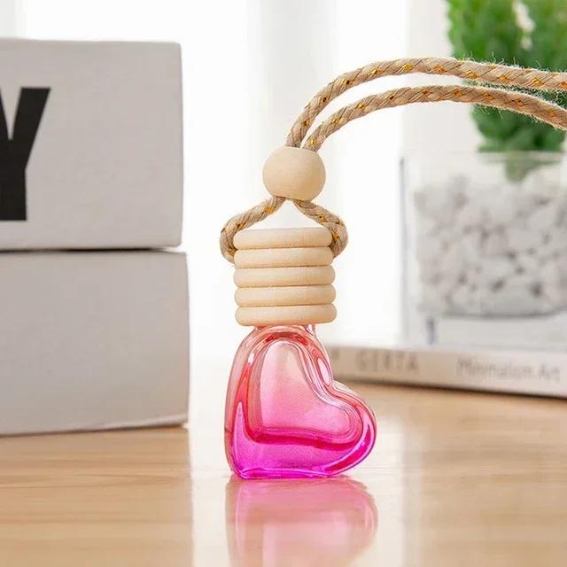1pcs Perfume Bottle Ornament Hanging Empty Bottle Essential Oil Diffuser Fragrance Air Freshener Scent Car Interior Accessory