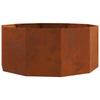 Rustic Planter Box 120 X 120 X 50 Cm Weatherproof Steel