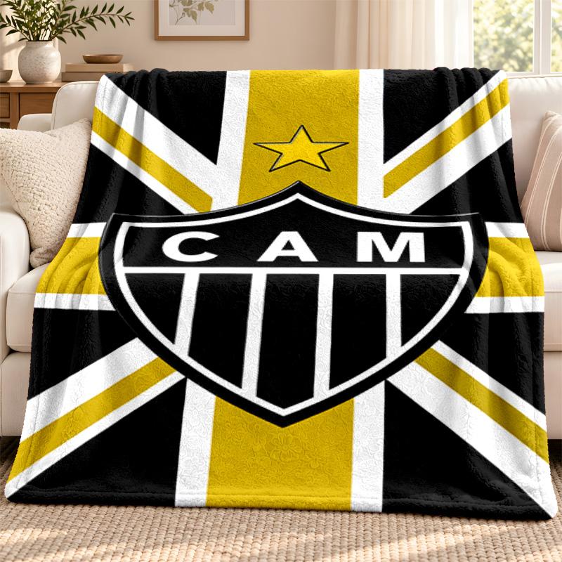 Clube Atletico Mineiro blanket Flannel Blanket Soft Cozy Plush Throw for Sofa Bed Lightweight Home Decoration Outdoor camping