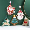 1PC Coral Fleece Children Christmas Creative Small Towel Thickened Hand Towel Multi Element Hanging Cute Embroidery Household