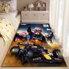 Sports Area Rug, Max Verstappen Red Bull F1 Cheer Dust Poster, Fan Cave Decor, Non-Slip Mat