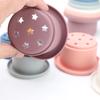 1Set Silicone Stacking Cups Montessori Toys for Kids Stacker Blocks Early Educational Toys Baby Bath Toys Ins Style Bathtub Toy