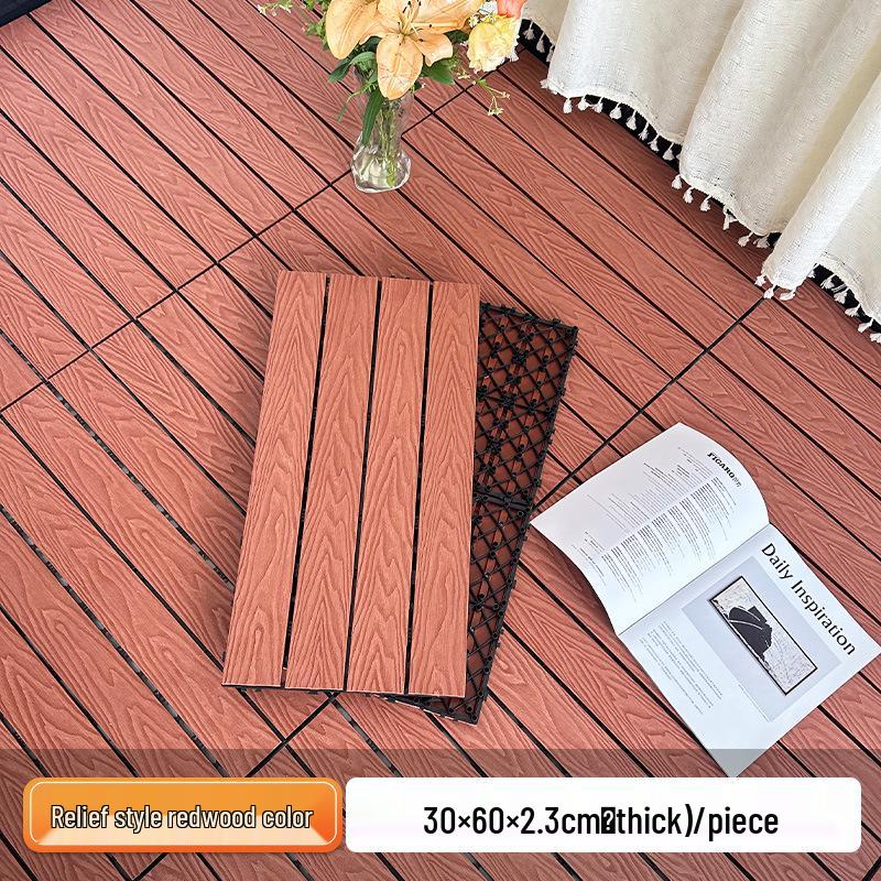 

Водонепроникне Нековзне ПВХ Зовнішнє Покриття для Підлоги для Реновації Балкона та Тераси Single Piece Price (11 pieces per sq. meter)