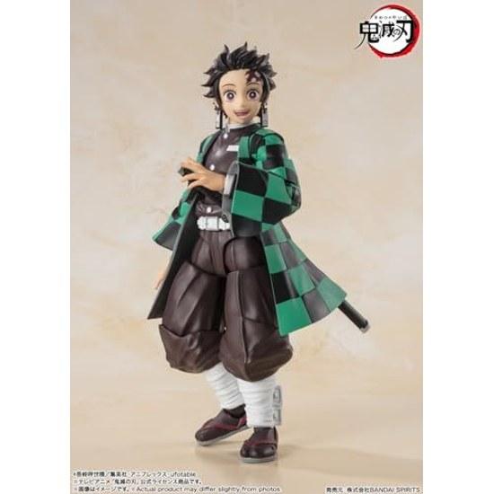 TAMASHII NATIONS S.H. Figuarts Demon Slayer Tanjiro Kamado Approximately 140mm PVC ABS Painted Movable Figure 6-Inch Action -