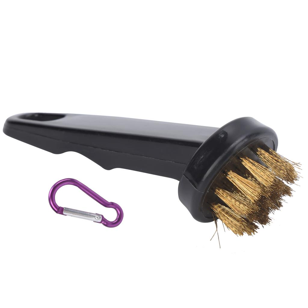 Golf Club Brush Putting Pole Round Head Cleaning Brush Copper Wire Cleaner Golf Accessory