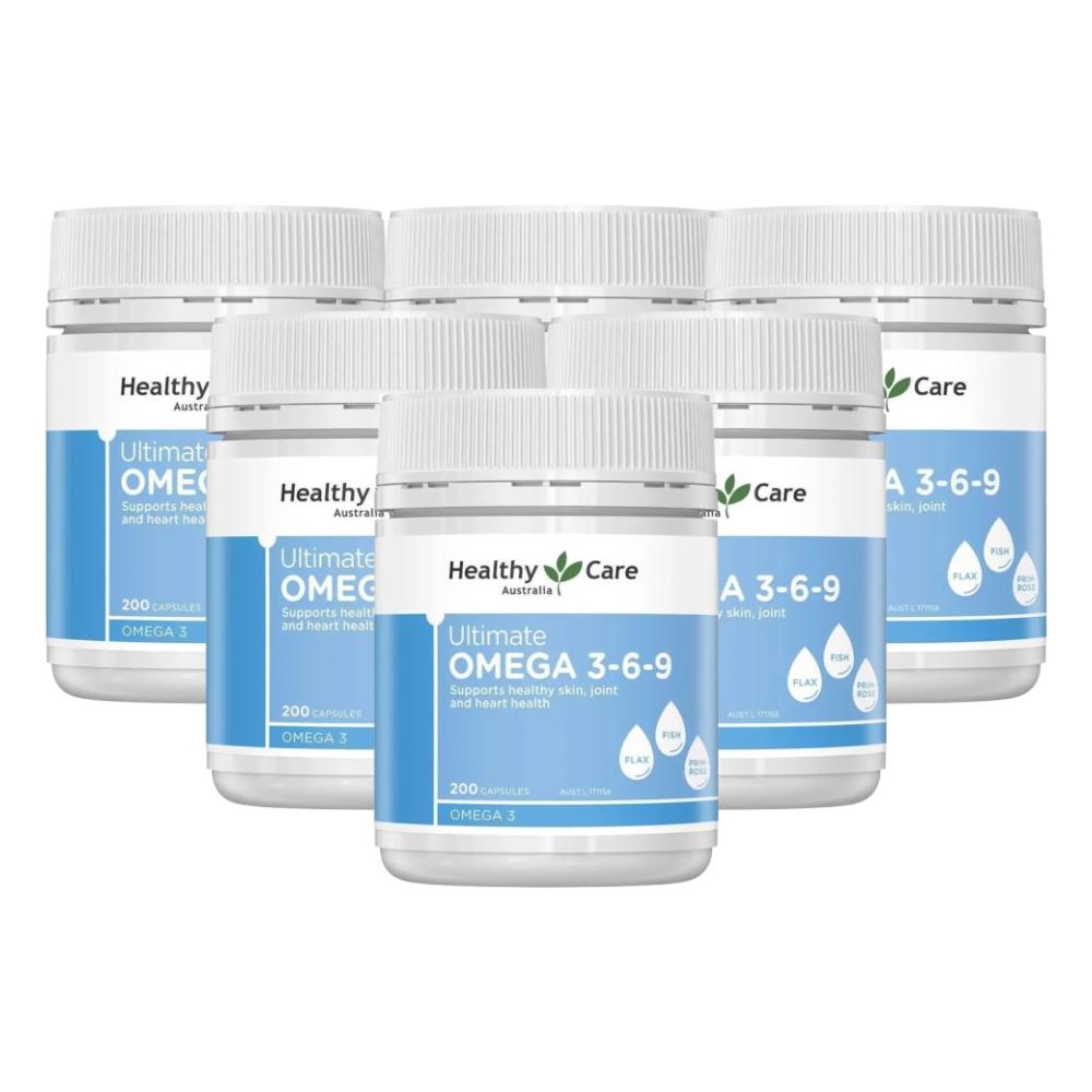 Healthy Care Ultimate Omega 3-6-9 200 Capsules X 6