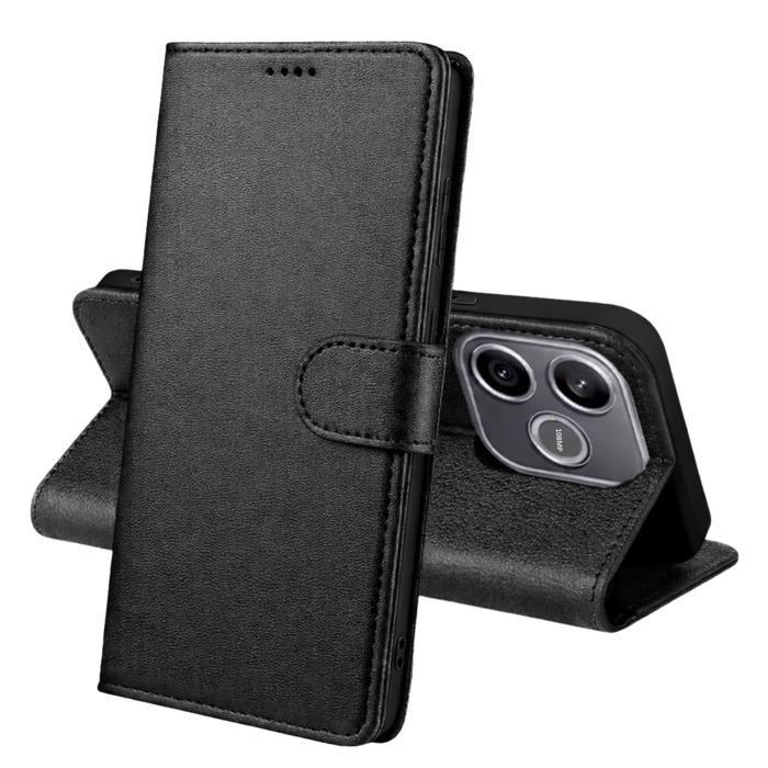 Coque pour Honor 600 Lite 5G - Portefeuille Noir Rabat Clapet Aimanté Rangement Cartes Phonillico®