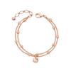 Sanrio Jewelry Kitty Ball Link Double-Line Bracelet (Pink) Hlbr235-P