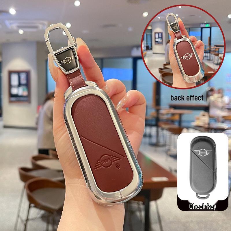 BMW Mini Key Covers: Premium Leather and Metal Buckle for New Energy Countryman and Cooper – Set of 25