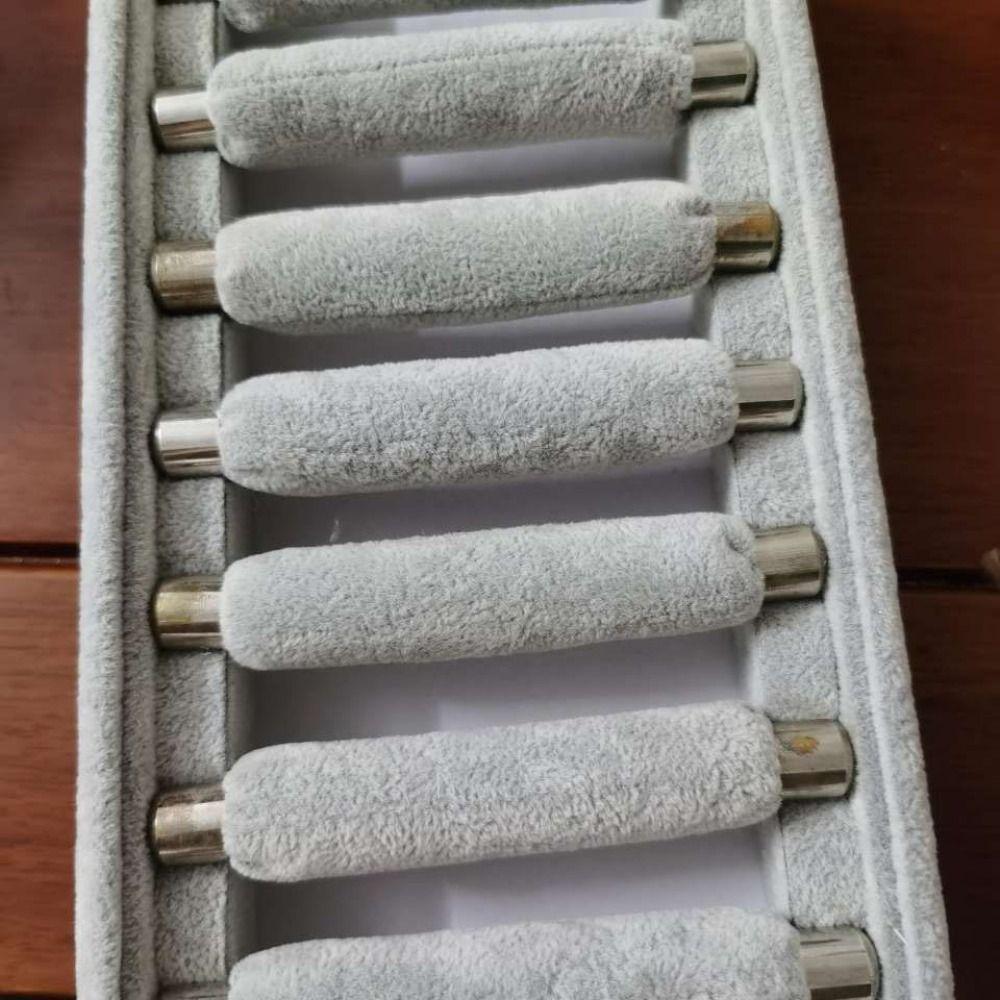 Large Capacity Velvet Jewelry Box Hoop Earrings Ring Bearer Holder Rings Storage Tray  Gifts