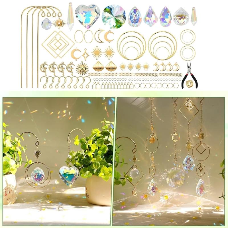 Crystal Sun Catchers for Home and Garden Decoration Creating Beautiful Light Reflection and Enhancing Ambiances