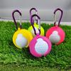 Single Balls Protective Case Golf Balls Protector with Aluminum Hook Golf Balls Sleeve Silicone Golf Balls Clip Holder