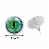 Cat Eye Dinosaur Eye Time Gemstone Necklace Bracelet Earrings Three Piece Set Fashion Jewelry Kit