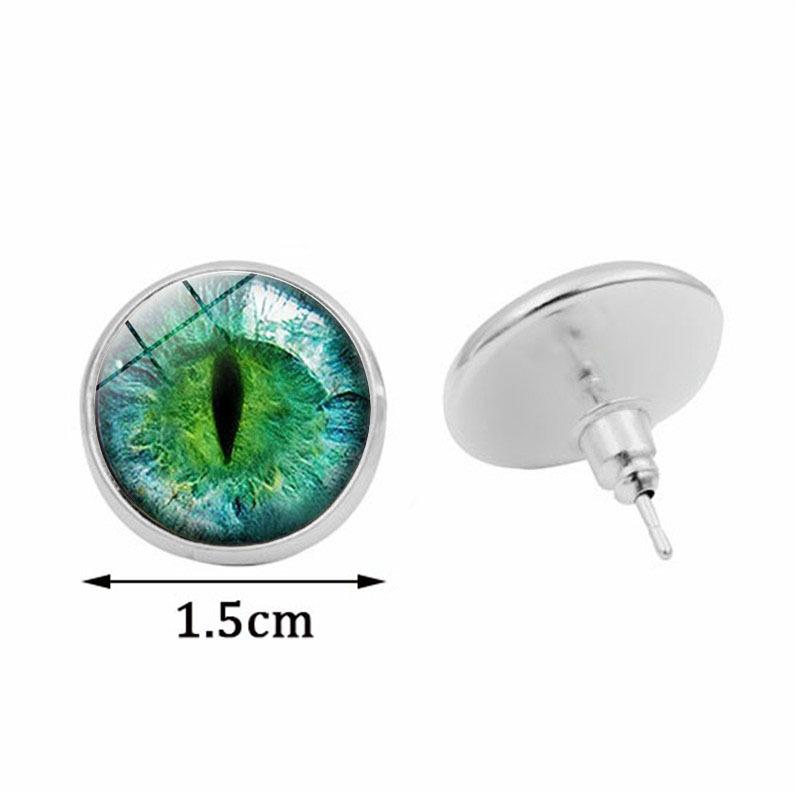 Cat Eye Dinosaur Eye Time Gemstone Necklace Bracelet Earrings Three Piece Set Fashion Jewelry Kit