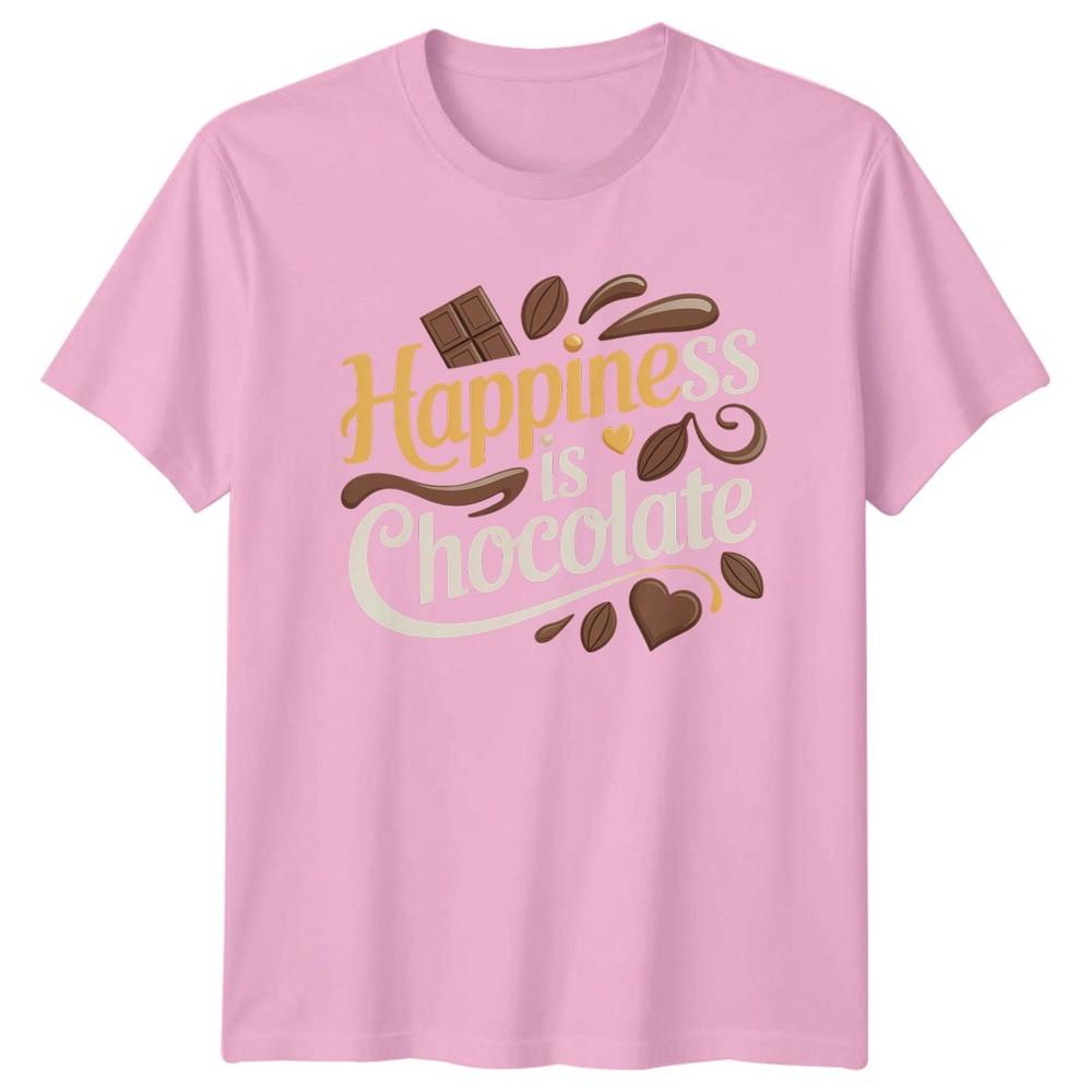 Happiness Is Chocolate TShirt Chocolate Lover Confectionery