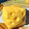 Neues Squishy Quadrat Käse Quetschspielzeug Langsamer Rückprall Stressabbau Sensorisches Spielzeug Weicher Butterkäse Party Spielzeug