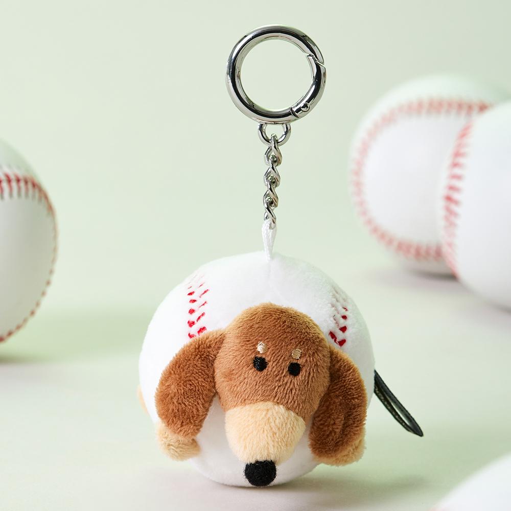 [[LINE FRIENDS] JOGUMAN Woody Baseball Doll Keychain