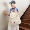 Schoolbag high value schoolbag female college student cute large capacity transparent bar pain bag ins backpack junior high school backpack
