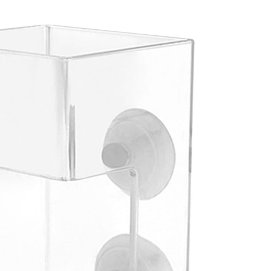 Acrylic Fish Feeder Transparent for Brine Shrimp Larva Assembled Prevent Water Turbulence Fish Tank Worm Feeder Golden Fish