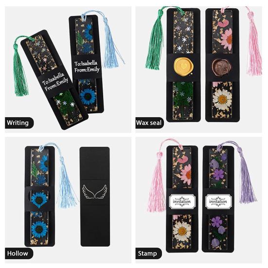 50 Stück DIY-Lesezeichen-Anzeigekarten. Personalisieren Sie Ihre Lesezeichen. Umweltfreundliche Lesezeichenkarten mittlerer Größe