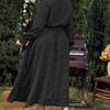 Vintage Long Sleeve Dresses Round Necked Plus Size Dress for Women Fashion Polka Dot Oversized Dress Elegant Tight Dress Commuter Fashion Maxi Dresses