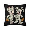 Mickey Mouse Minnie Mouse Cushion Covers Halloween Pumpkin Velvet Modern Throw Pillow Case