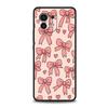 Phone Case For Xiaomi 15 14 13 12 Lite 14T 13T 12T Pro Poco X7 X6 X5 X4 X3 NFC F7 Ultra F6 Pro Soft Cover Cute Pink Heart Bow