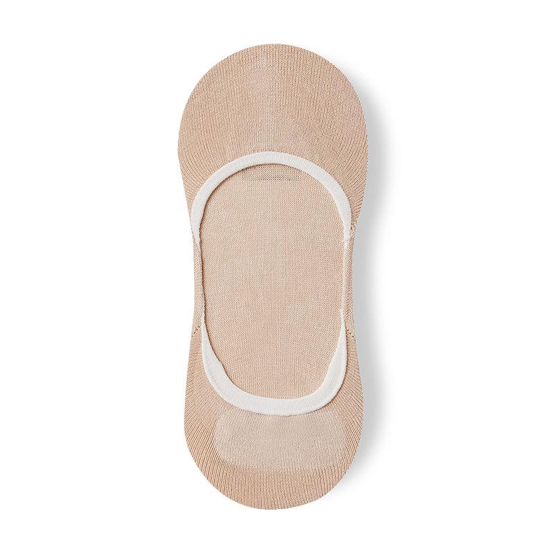 

Женские весенне-летние тонкие сетчатые носки-невидимки из чистого хлопка, впитывающие пот 1 pair бежевый