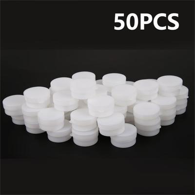50pcs 5/10g Empty Cosmetic Jar Pot Eyeshadow Face Cream Container Box Cosmetic Refillable Bottles Suncreen Perfume Pack Box Pots