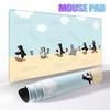 Cartoon Penguin Pingu Pattern Mouse Pads Anti-slip Rubber Computer Keyboard Mats Gamer Balance Decoracion Deskmat Laptop Carpets