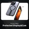 For Magsafe Magnetic Wireless Charging Metal Bumper Phone Case For iPhone 16 Pro Max E 14 11 12 13 15 Pro Max Hard PC Back Cover