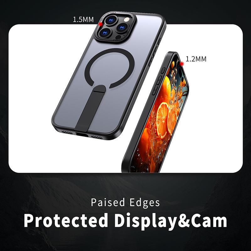 For Magsafe Magnetic Wireless Charging Metal Bumper Phone Case For iPhone 16 Pro Max E 14 11 12 13 15 Pro Max Hard PC Back Cover
