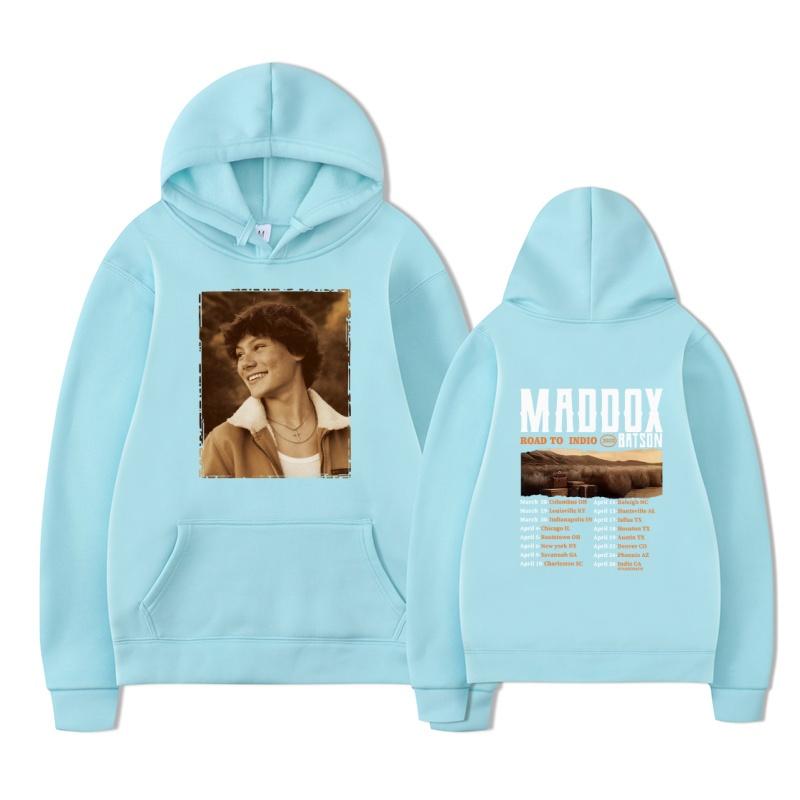 Maddox Batson 2025 fashion new printed hoodie men's long sleeved sportswear fashion pullover hoodie hooded pocket sweatshirt