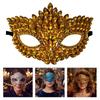 Shiny Acrylic Crystal Half Face Mask Full Jewelry Cosplay Mask Gift Idea Rave Mask  Halloween Event