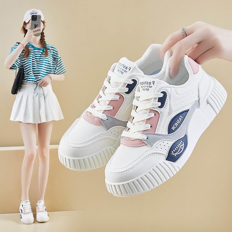 Fashion 2025 Spring New Women's Casual Shoes Korean Edition Fashion Versatile Sneakers Platform Height Increasing Casual Shoes For Women