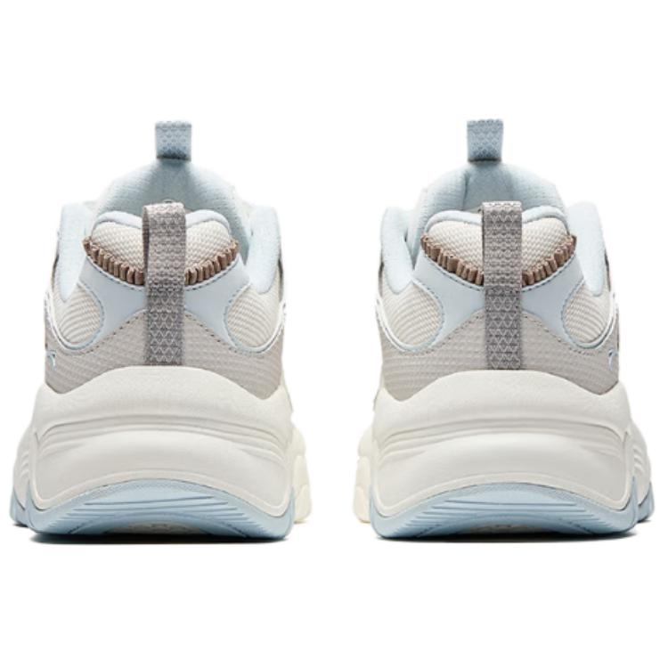 Anta Milkshake 2 Comfortable Versatile Wear-Resistant Height-Increasing Low-Top Casual Shoes Women sneaker White Gray 122548881-3