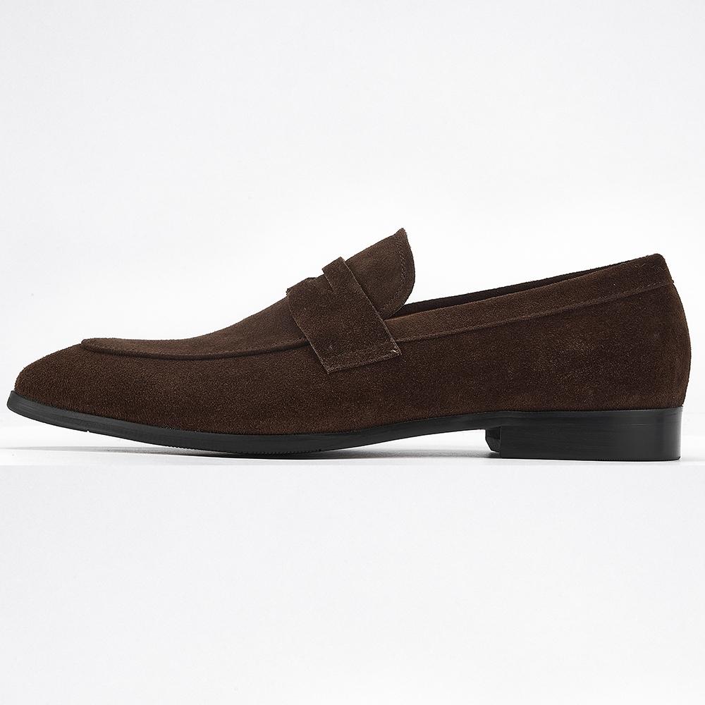 

Fashion New Arrival Men Soft Moccasin Genuine Leather Driving Casual Loafer Shoes Suede Boat Fancy Comfortable Slip on Flats 44 кофейный