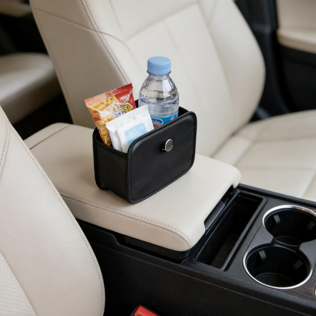 Rear Seat Car Storage Box | PU Leather Car Door Storage Box | Can Hold Mobile Phone, Keys, Sunglasses And Wallet