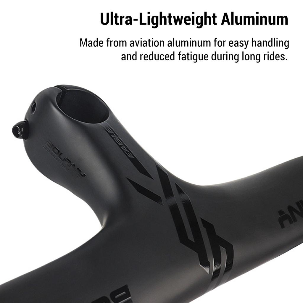 Road Bike Handlebars Aerodynamic Aluminum Integrated Handlebar Bracket Bicycle Accessory for