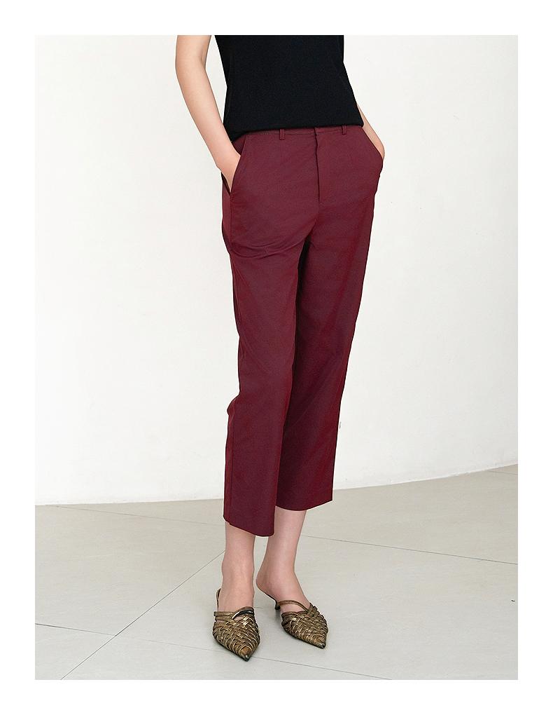 JUZUI Workplace Commuting Tapered Pants for Women