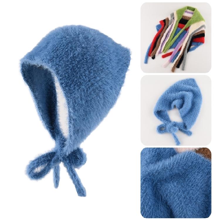 Stylish Knitted Scarf Headwrap Hat For Gifting Enhancing Autumn And Winter Outfit Women Teens French Styles Headscarf