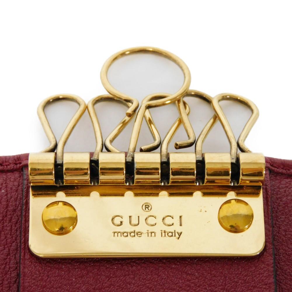 Used Diana Bamboo 6-Key Chain (9539) 658636 17Q0T 6638 7949 Double G Red GG Marmont Rosso Ancora Unisex from Japan