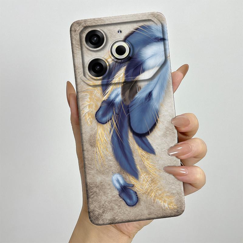Per Tecno Pova 6 Neo Custodia POVA6NEO Silicone TPU Morbida Custodia per Telefono Verniciata Stampata Antiurto Protettiva Cover Posteriore