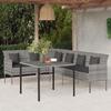 Vidaxl 2-Cz. Garden Furniture Set With Cushions, Grey, Poly Rattan