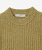 NOIRER FOR WOMAN Camel Slim Fit Ribbed Sweater (Olive)