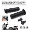 For YAMAHA NMAX 155 Y15 Y15ZR SRL115 LC135 NVX155 7/8" 22mm Motorcycle Hand Grips Rubber Gel Grip with Bar End Plug